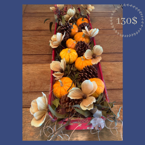 #farmhouse #farmhousedecor #DIY #thesouthernfix #thesouthernfixllc #magnolias #pumpkins #pinecones #fall #falldecor