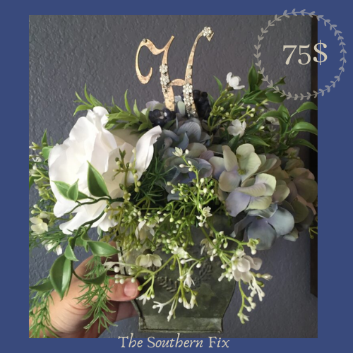 #thesouthernfix #thesouthernfixllc #farmhouse #farmhousedecor #hydrangeas #cotton #spring #summerdecor #summer #Easter #centerpiece #DIYfarmhouse #diy